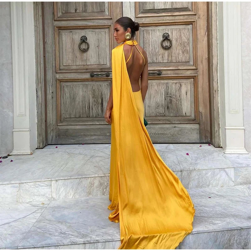 Elegant One-Shoulder Maxi Dress – Timeless Luxury