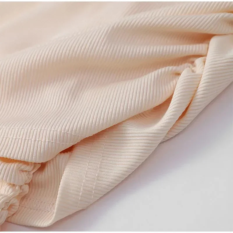 Elegant scoop neck pleated dress for women