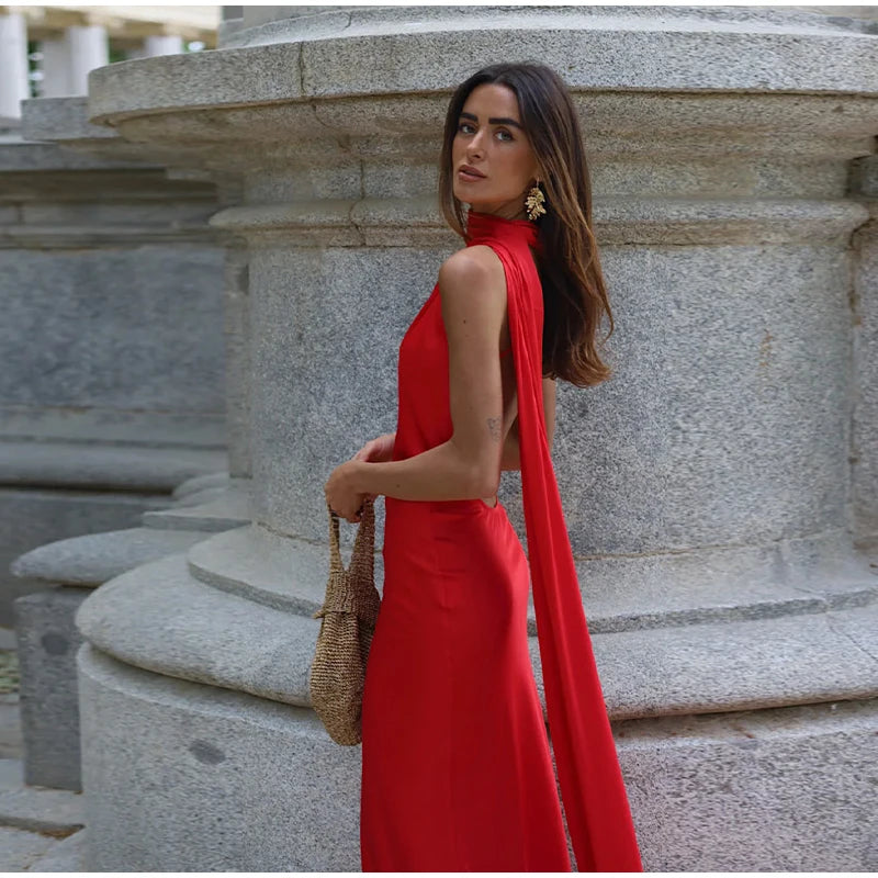 Elegant One-Shoulder Maxi Dress – Timeless Luxury