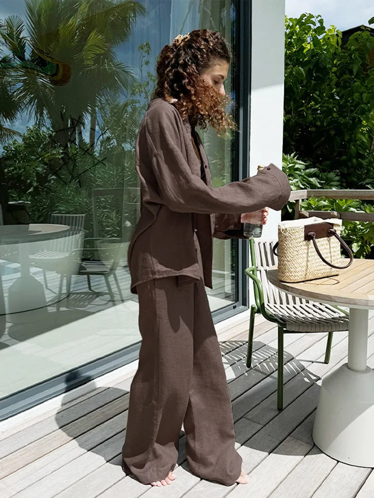 Effortless Elegance Cotton Linen Set™