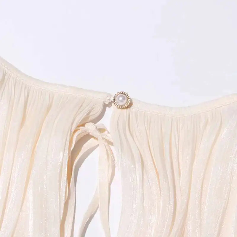 TWOTWINSTYLE Solid Blouse Mini Dresses For Women