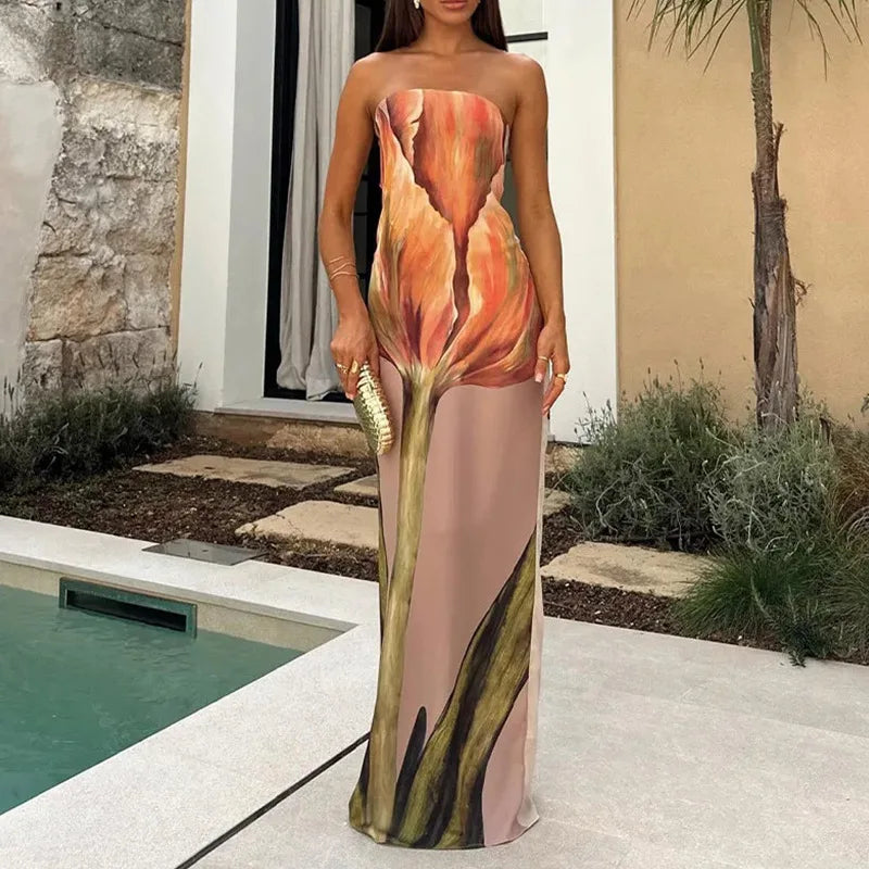 Elegant Off-Shoulder Maxi Dress™