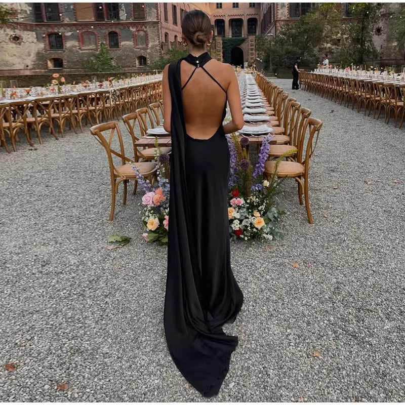 Elegant One-Shoulder Maxi Dress – Timeless Luxury
