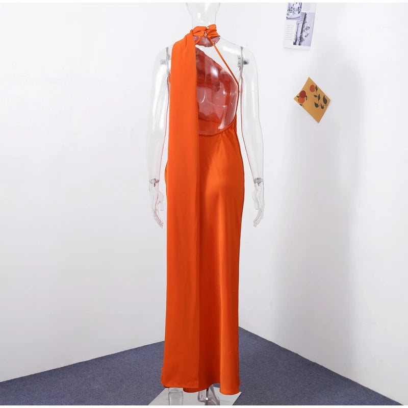 Elegant One-Shoulder Maxi Dress – Timeless Luxury