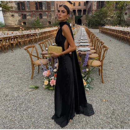Elegant One-Shoulder Maxi Dress – Timeless Luxury