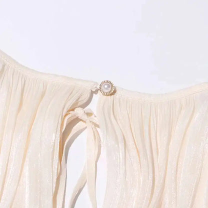 TWOTWINSTYLE Solid Blouse Mini Dresses For Women
