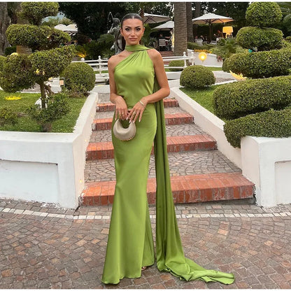 Elegant One-Shoulder Maxi Dress – Timeless Luxury